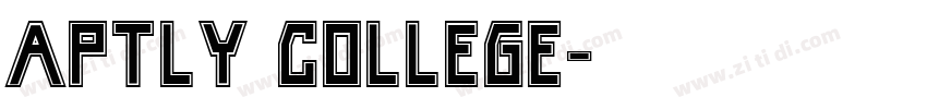 Aptly College字体转换